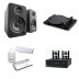 Pro-Ject E1.2 & Tube Box S2 Vinyl Turntable Stereo System Bundle with Kanto YU4 Powered Speakers and Audio-Technica Cleaning Kit GLOSS BLACK/MATTE BLA