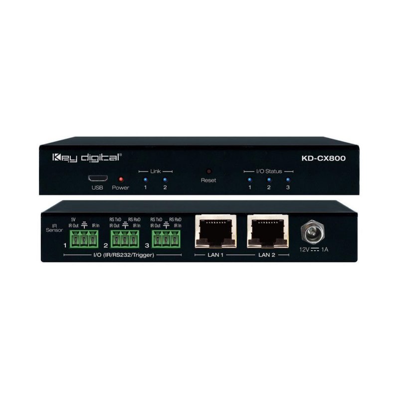 Key Digital KDCX800 Control Interface with IR &amp; RS232 Over IP Routing