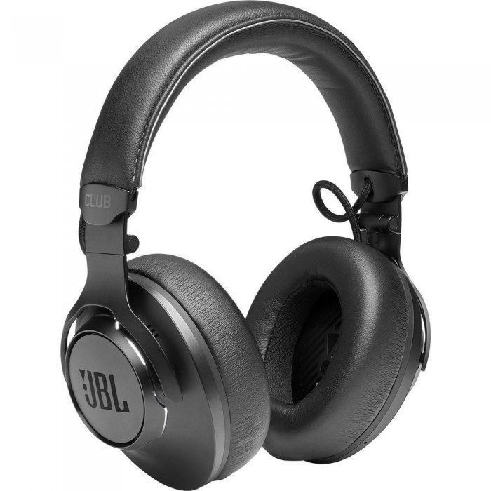 JBL Club One Wireless Over-Ear Audio Adaptive Noise Cancelling Headphones BLACK - Click Image to Close