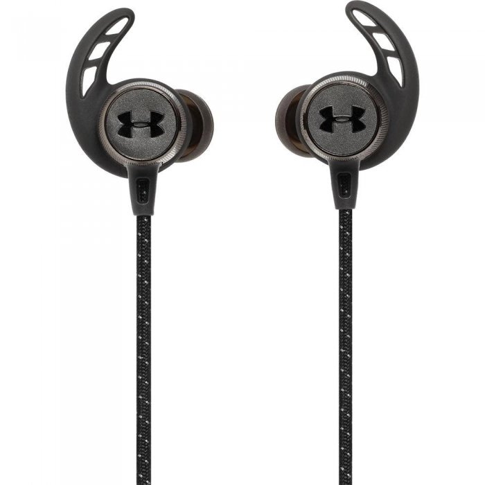 JBL Under Armour React Sport Wireless Bluetooth In-Ear Headphones BLACK - Click Image to Close