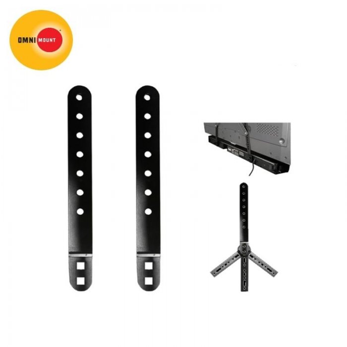 OmniMount OCSBA Universal Sound Bar Mount -Up to 30 lbs -Black - Click Image to Close