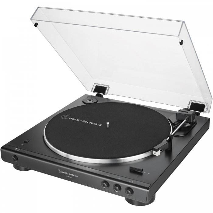 Audio-Technica AT-LP60XBT-BK Fully Automatic Belt-Drive Bluetooth Turntable BLACK - Click Image to Close