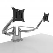 Kanto DMS2000S Dual Arm Desktop Monitor Mount SILVER