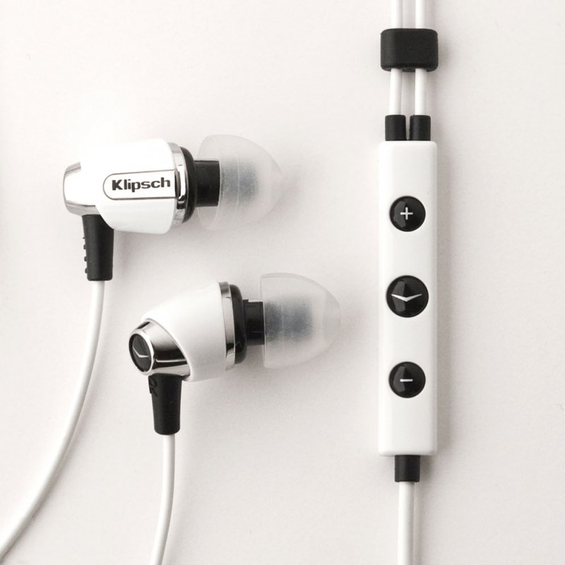 Klipsch Image S4i In-Ear Headphones Mic & 3-Button Remote WHITE