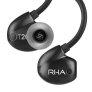 RHA T20i DualCoil Hi-Res In-Ear Headphones & IEMs with Ear Hooks with iOS Remote BLACK