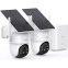 aosu SolarCam D1 Max 4K Solar Security Camera System with aosuCortex AI Hub (2 Cameras) WHITE