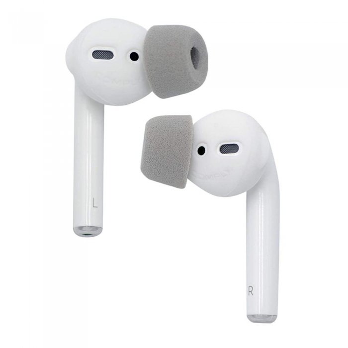 Comply 44-44001-00 SoftCONNECT for Airpods Medium Earphone Tips (2 Pair) GREY - Click Image to Close