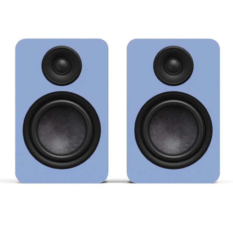 Kanto Living YU6 Passive 2nd Gen Passive Bookshelf Speaker with 1” Silk Dome Tweeter and 5.25” Abaca-Reinforced Woofer, Pair ICE BLUE