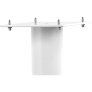 NorStone Stylum 1 Speaker Stands with Adjustable Spikes and Cable Management (Pair) WHITE SATIN
