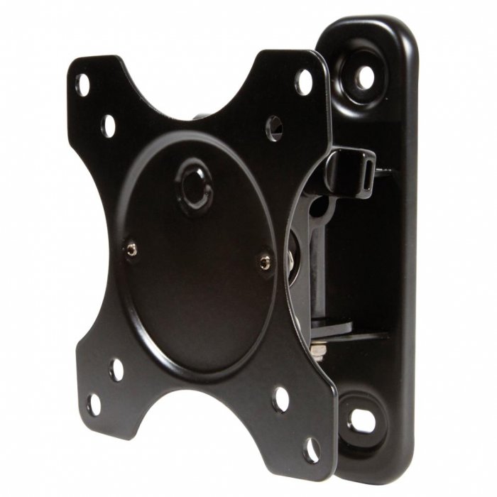 OmniMount OS40TP Small Panel Mount w/Tilt & Pan -Max 37 Inch & 40 lbs -Black - Click Image to Close