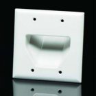 DataComm 45-0002 Double Gang Recessed Cable Plate