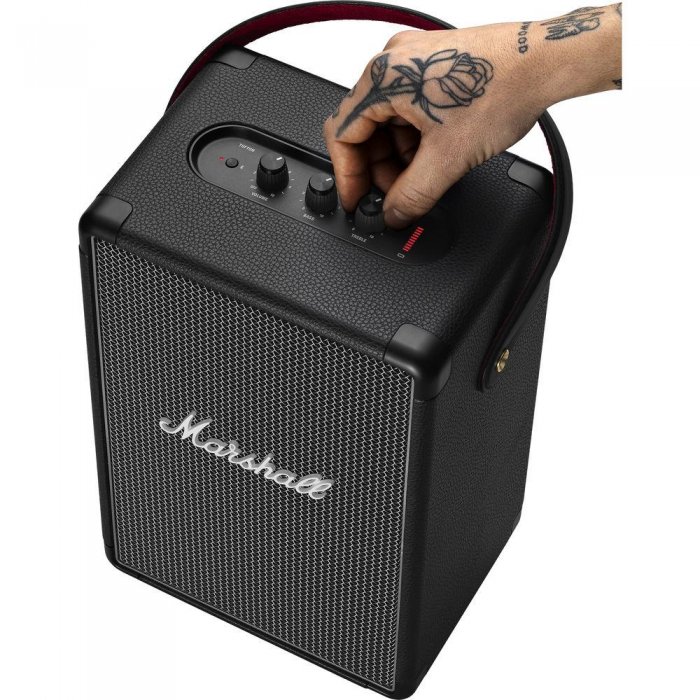 Marshall Tufton Portable Bluetooth Speaker with Strap [1002638] BLACK - Open Box - Click Image to Close