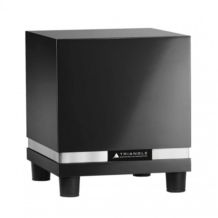 Triangle HiFi THETIS 300 150W Downward Facing Subwoofer HIGH BLACK GLOSS - Click Image to Close