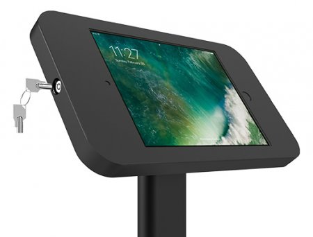 Description image for Kanto SFS300 Locking Anti-Theft Kiosk Floor Stand for 10.2-Inch iPad BLACK