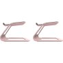 Kanto Living SE2P Elevated Desktop Speaker Stands for Small Speakers PINK