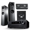 Mission LX & Onkyo TX-SR393 with LX-4 Towers, LX-C & Subwoofer Speaker Package BUNDLE