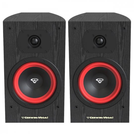 Cerwin Vega LA165 6.5-Inch 2-Way Bookshelf Speaker (Pair) BLACK