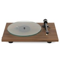 Pro-Ject T2 Super Phono Belt Drive Turntable with Built-In MM Phono Stage &amp; Sumiko Rainier Cartridge WALNUT