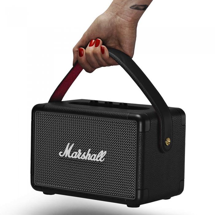 Marshall Kilburn II Portable Bluetooth Speaker w Carrying Strap BLACK - Click Image to Close
