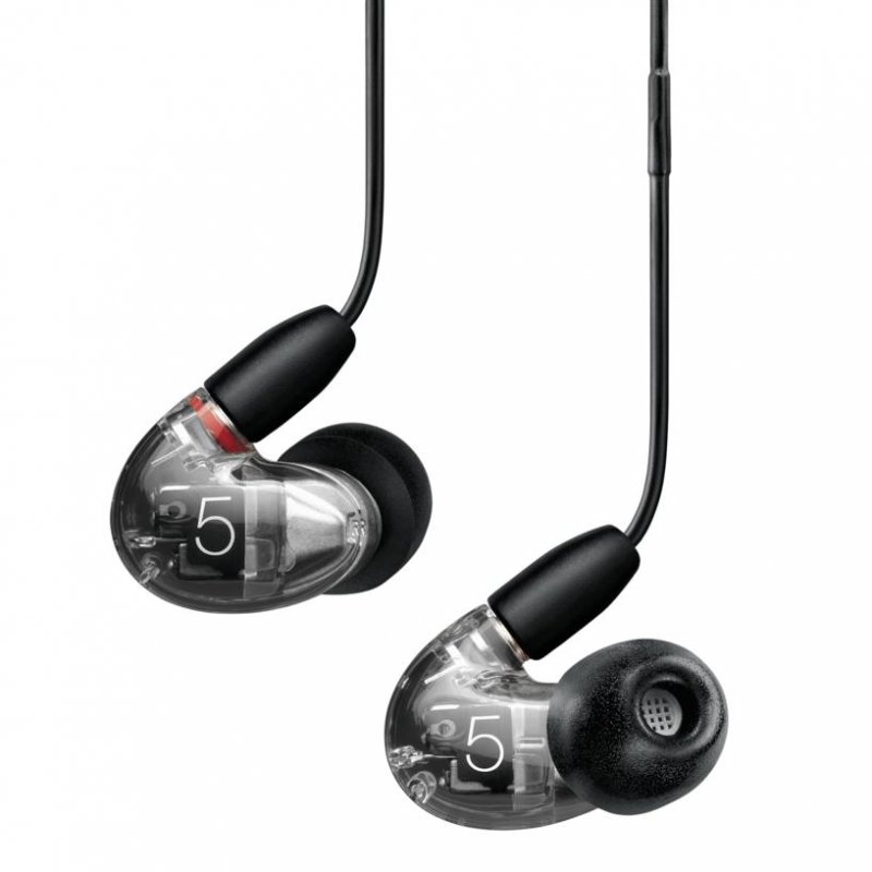 Shure AONIC 5 Sound Isolating Triple High-Def Armature Microdrivers Earphones CLEAR