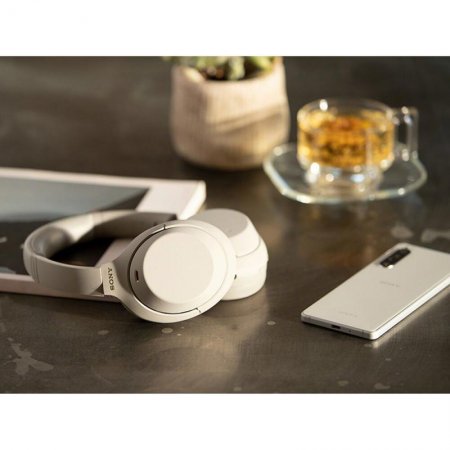 Description image for Sony WH-1000XM4 Wireless Noise-Cancelling Over-the-Ear Headphones SILVER