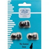 Dekoni Audio The Gemini Memory Foam Earphone Tips 3mm, (Black, 3-Pack)