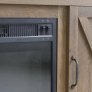 Home Touch Divine TV Stand Veneer Finish with 23-Inch Fireplace Insert