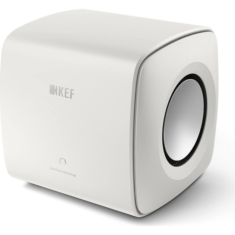 KEF KC62 Uni-Core Dual 6.5" Powered Subwoofer 1000W MINERAL WHITE