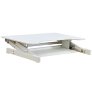 Rocelco ADR Sit-To-Stand 32-Inch Adjustable Desk Riser WHITE
