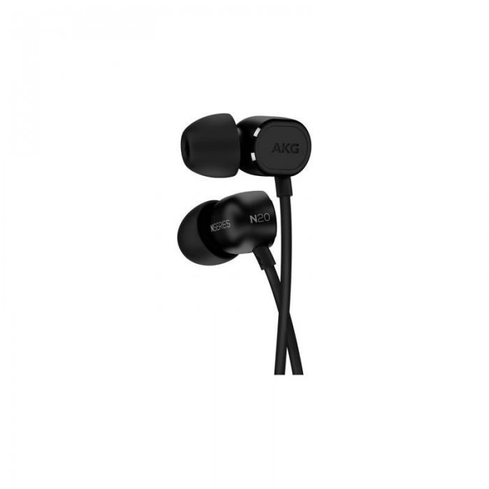 AKG N20NCBLK In-Ear Noise-Canceling Headphones with Microphone BLACK - Click Image to Close