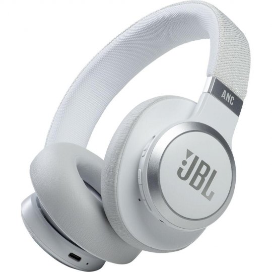 JBL Live 660NC Wireless Noise Cancelling On-Ear Headphones WHITE