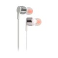 JBL Tune 210 In-Ear Headphone with One-Button Remote/Mic SILVER/WHITE