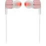JBL Tune 210 In-Ear Headphone with One-Button Remote/Mic ROSE GOLD/WHITE