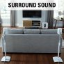 Sanus WSSA2 Adjustable Speaker Stands for the Sonos One PLAY:1 and PLAY:3 (Pair) WHITE