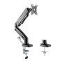 Rocelco MA1 Premium Height Adjustable Single Monitor Arm BLACK