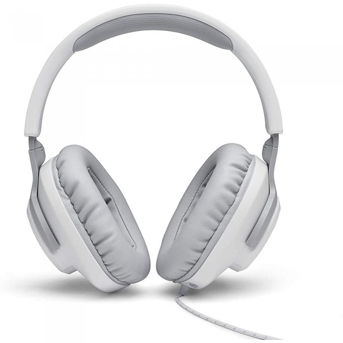 JBL QUANTUM 100 Over-Ear Wired Gaming Headset WHITE - Click Image to Close