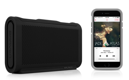 Description image for Braven 'Balance' Portable Bluetooth Speaker WHITE