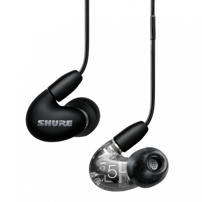 Shure AONIC 5 Sound Isolating Triple High-Def Armature Microdrivers Earphones BLACK