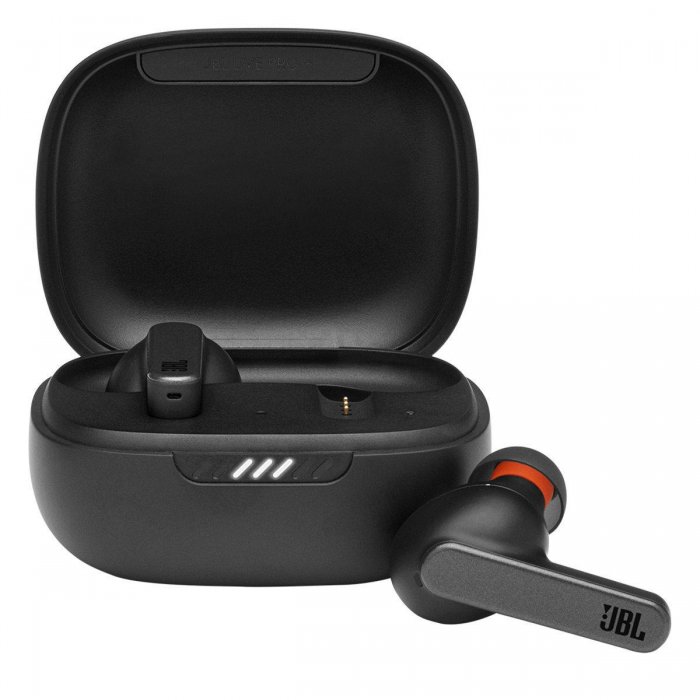 JBL Live Pro TWS Truly Wireless Noise Cancelling In-Ear Stem Headphones BLACK - Click Image to Close