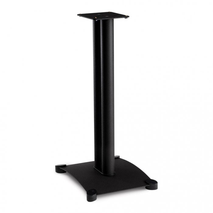 SANUS Steel Series SF26 26-Inch Bookshelf Speaker Stand (Pair) BLACK - Click Image to Close