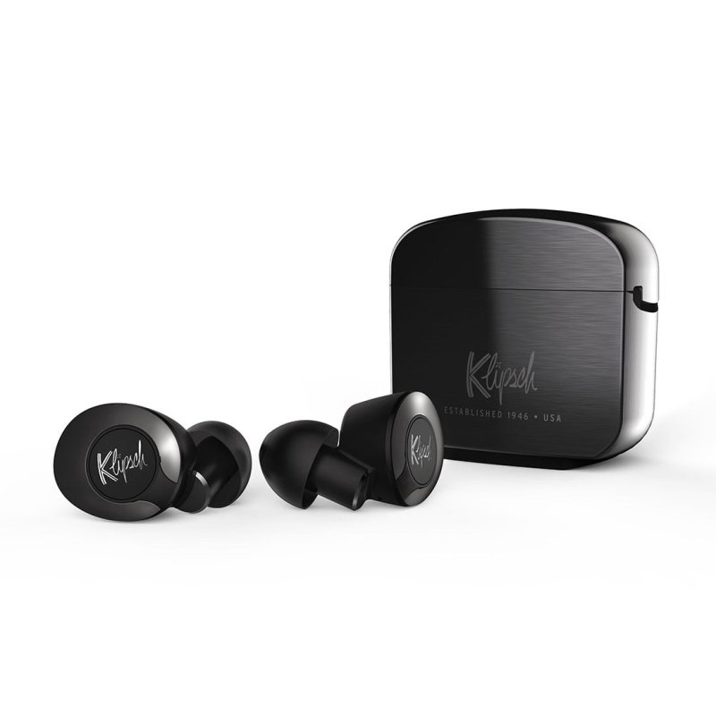 Klipsch T5 II True Wireless w Active Noise Canceling In-Ear Headphones BLACK