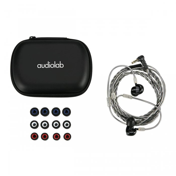 Audiolab M-EAR 2D In-Ear Mic Headphones BLACK - Click Image to Close