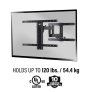 Sanus VODLF125 High-Quality Full-Motion TV Wall Mount for 40"-85" Outdoor BLACK