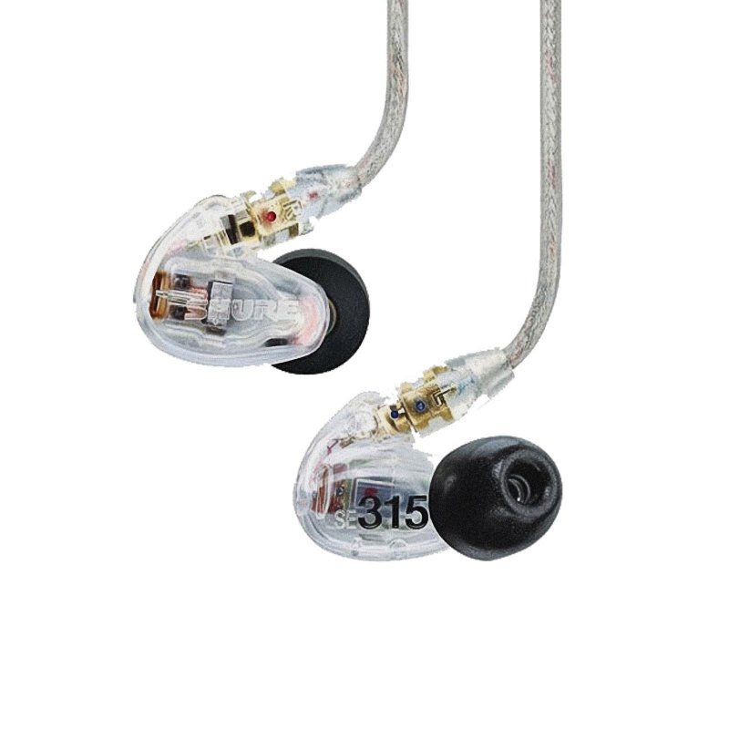 Shure SE315-CL Sound Isolating Earphones with Single High Definition MicroDriver