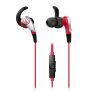 Audio-Technica ATHCKX5ISRD Sonic Fuel Smartphone Earbuds with In-line Microphone RED