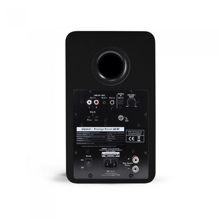 Elipson Prestige Facet 6B Bluetooth Speaker (Pair) BLACK - Click Image to Close