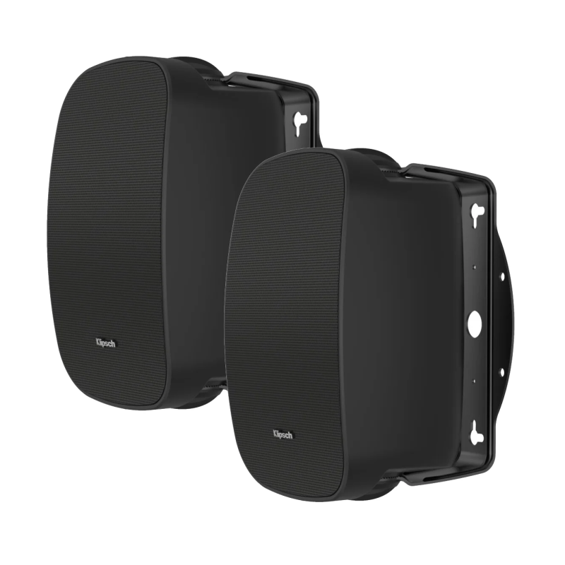 Klipsch RSM400B Full-Range 4-Inch Indoor / Outdoor Residential Surface Mount Loudspeaker (Pair) BLACK