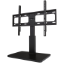 Sanus VSTV1 Universal Swivel TV Stand for 32 to 60 Inch TVs Height Adjustable Tabletop Base BLACK