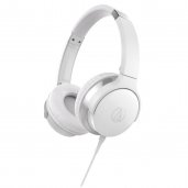 Audio Technica ATH-AR3iSWH SonicFuel On-Ear Headphones with Mic & Control White