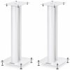 NorStone Stylum 2 Premium Metal 23.6-Inch Speaker Stand Pair WHITE SATIN